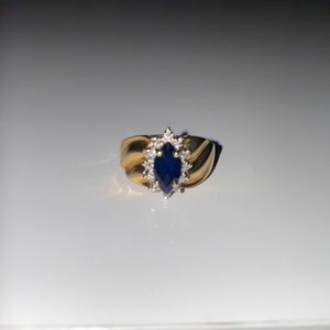 Sapphire and Diamond Ring